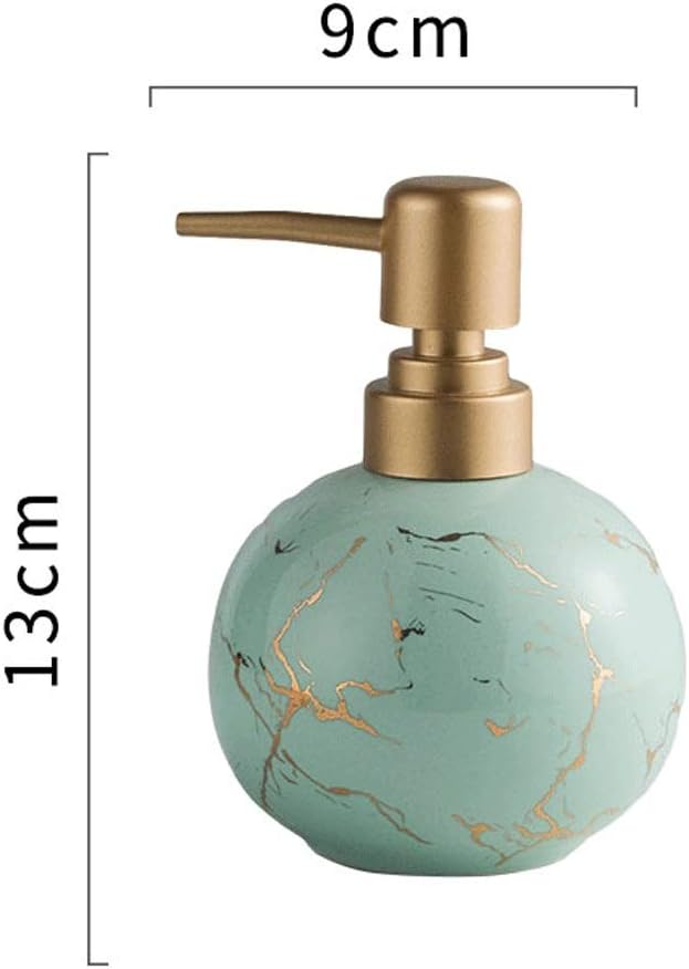 Ceramic Ceramic Soap Dispenser Simple Bottled Bathroom Toilet Shampoo Shower Gel Lotion Press Bottle Decoration 300Ml Stainless Steel (Color : Black)