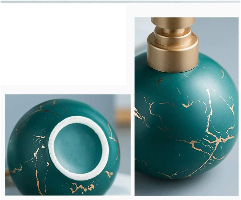 Ceramic Ceramic Soap Dispenser Simple Bottled Bathroom Toilet Shampoo Shower Gel Lotion Press Bottle Decoration 300Ml Stainless Steel (Color : Black)