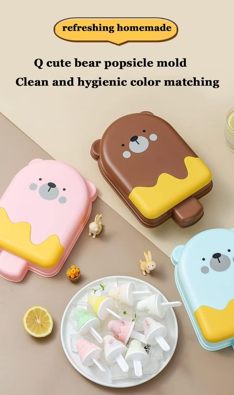 Ice Cream Moulds, With Lid, Ice Moulds, Reusable Ice Moulds, Ice Moulds With Plastic Sticks, Ice Cream On A Stick, Homemade Styling For A Unique Summer