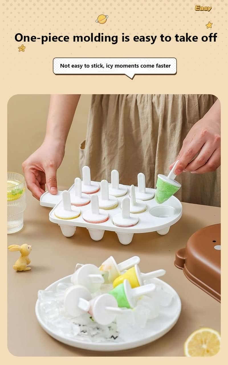 Ice Cream Moulds, With Lid, Ice Moulds, Reusable Ice Moulds, Ice Moulds With Plastic Sticks, Ice Cream On A Stick, Homemade Styling For A Unique Summer