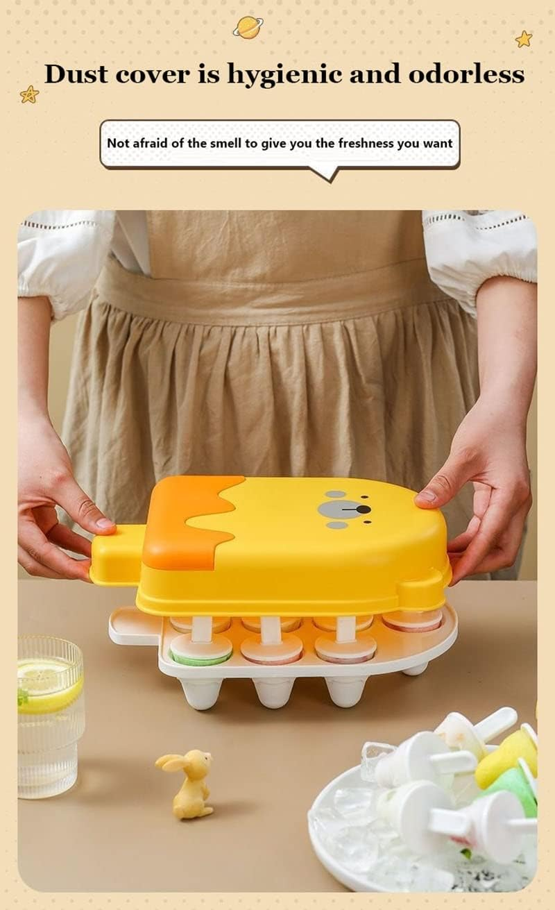 Ice Cream Moulds, With Lid, Ice Moulds, Reusable Ice Moulds, Ice Moulds With Plastic Sticks, Ice Cream On A Stick, Homemade Styling For A Unique Summer