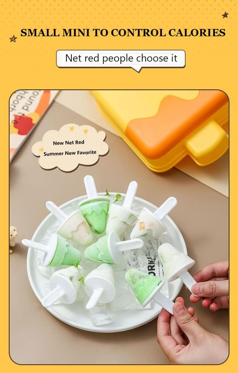 Ice Cream Moulds, With Lid, Ice Moulds, Reusable Ice Moulds, Ice Moulds With Plastic Sticks, Ice Cream On A Stick, Homemade Styling For A Unique Summer