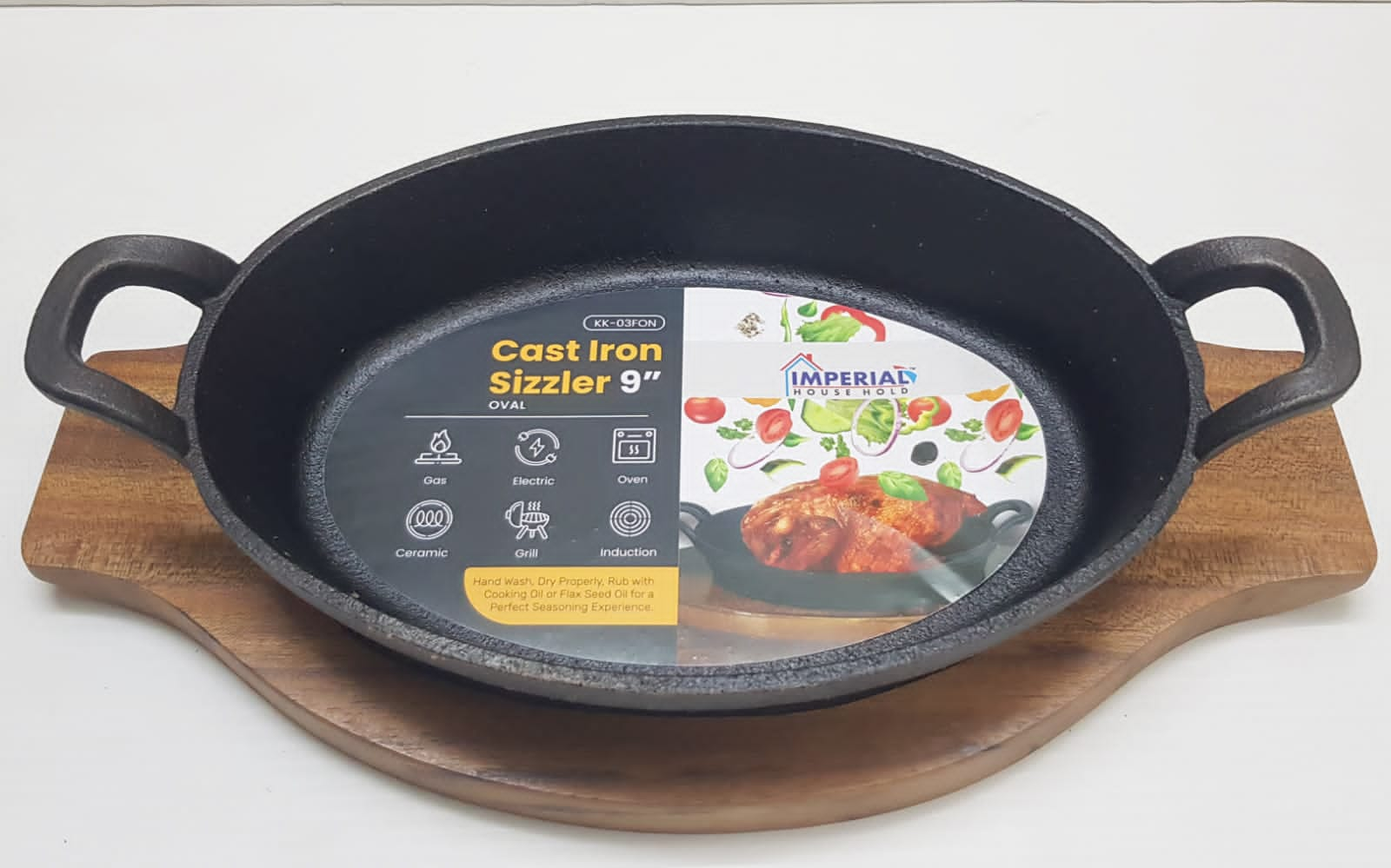 Imperial Cast Iron Sizzler 9 Inch 5 Imperial Cast Iron Sizzler 9 Inch