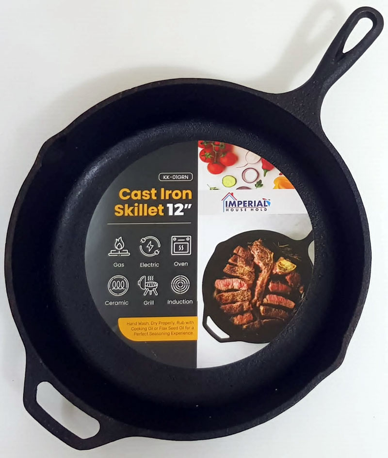 Imperial Cast Iron Skillet Pan 12 Inch