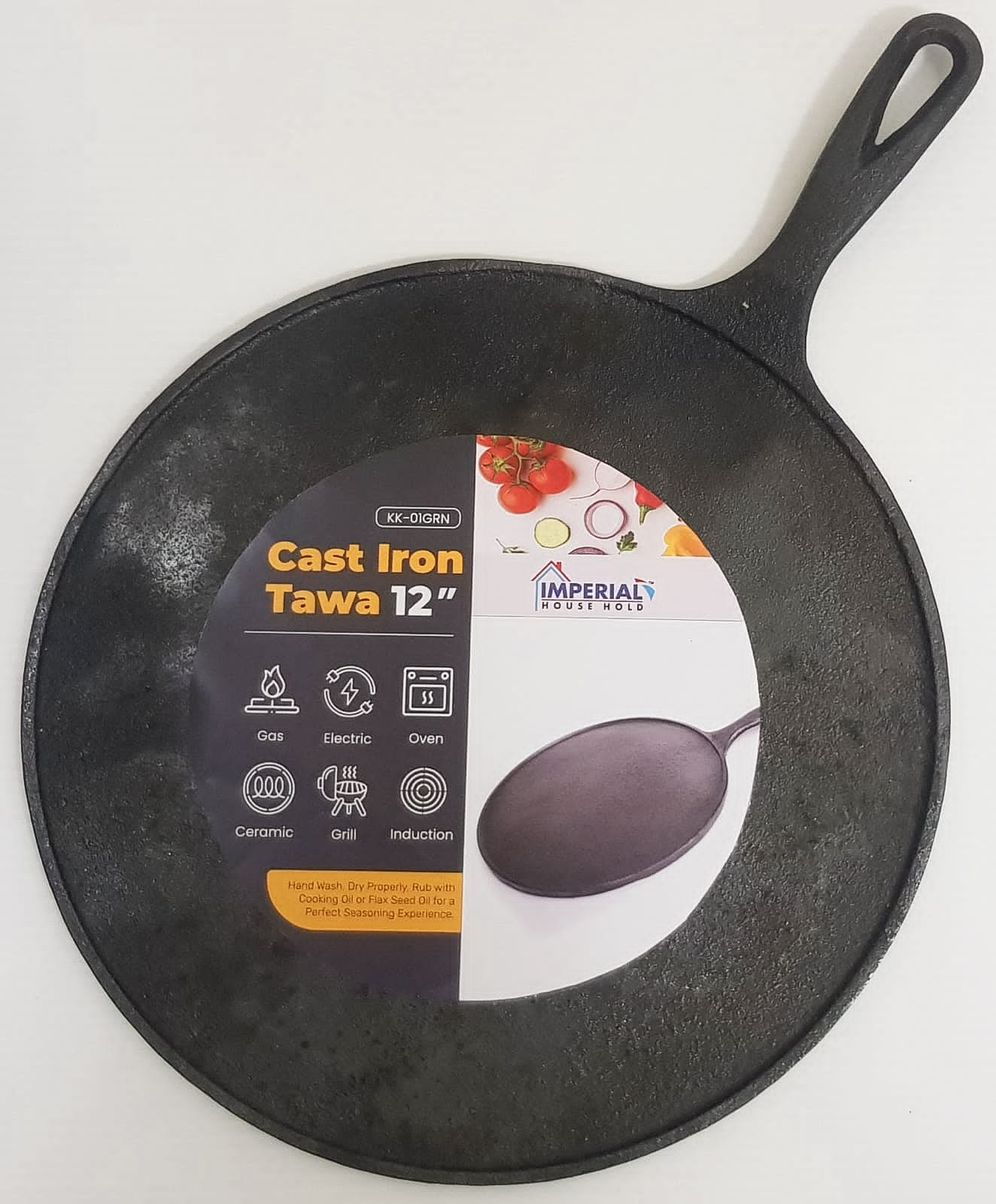 Imperial Cast Iron Tawa 12 Inch