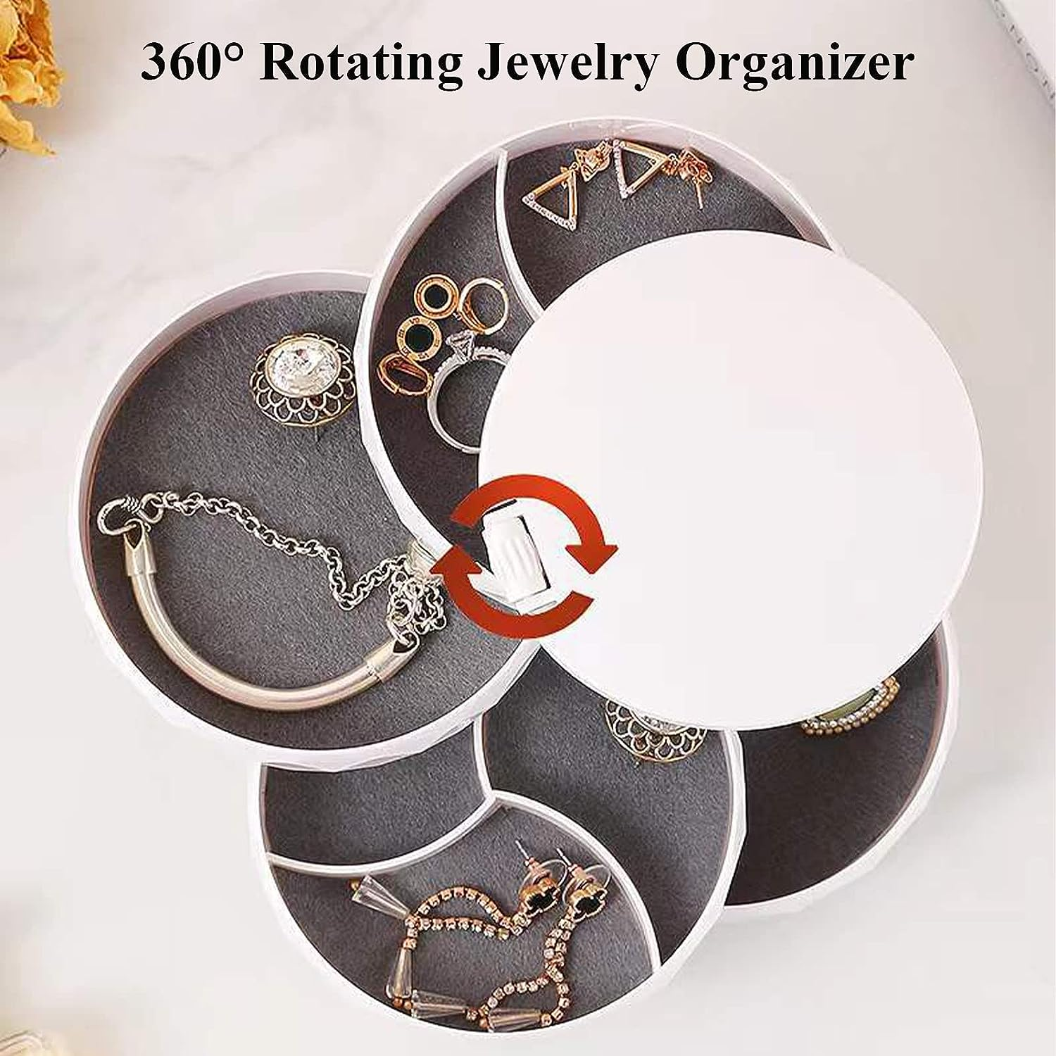 Jewelry Organizer, Small Jewelry Storage Box Earring Holder For Women 7 Jewelry Organizer, Small Jewelry Storage Box Earring Holder For Women