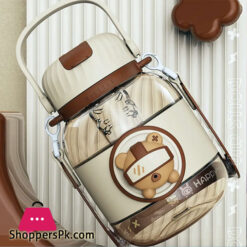 Kawaii Cute Student Children'S Water Cup Large Capacity Straw Plastic Cup Outdoor Sports Water Bottle Tons Water Bottle