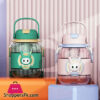 Kawaii Cute Student Children'S Water Cup Large Capacity Straw Plastic Cup Outdoor Sports Water Bottle Tons Water Bottle