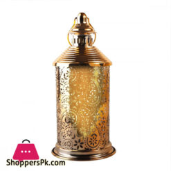 Lanterns Warm White Led Light Antique Bronze Accents Battery Operated For Home Decor