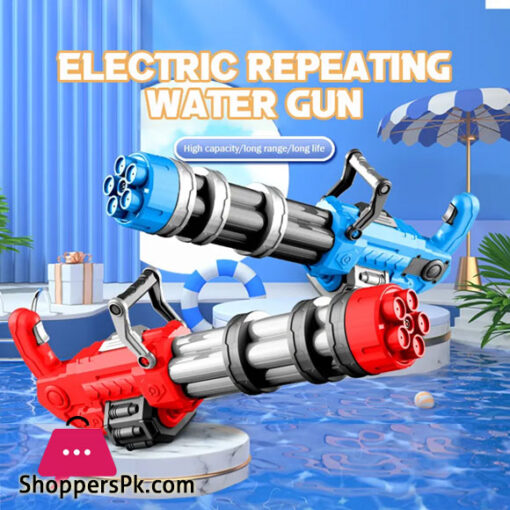 Large Electric Water Gun Automatic Continuous Launch Toy High Pressure Guns Summer Beach Adult Boys Outdoor Games Toys for Kids