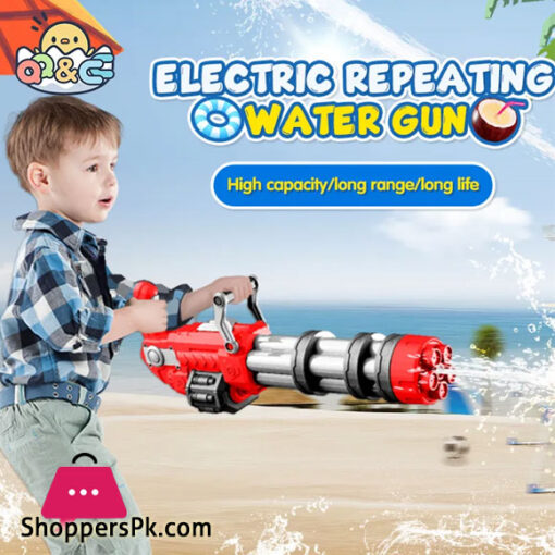 Large Electric Water Gun Automatic Continuous Launch Toy High Pressure Guns Summer Beach Adult Boys Outdoor Games Toys for Kids
