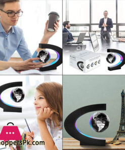 Magnetic Levitation Floating World Map Globe With C Shape Base, Floating Globe - Image 2