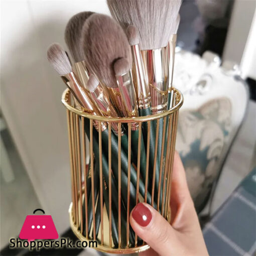 Nordic Iron Cylindrical Cosmetics Makeup Brushes Storage Box Case Storage Lipstick Brush Pen Holder Organizer Makeup Pen Storage
