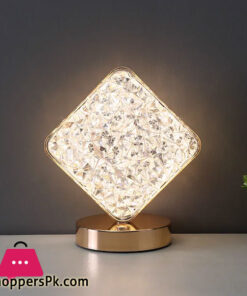 Nordic Square Creative Acrylic Crystal Table Lamp Touch Color Changing Bedside LED Night Lights