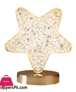 Nordic Star Creative Acrylic Crystal Table Lamp Touch Color Changing Bedside LED Night Lights