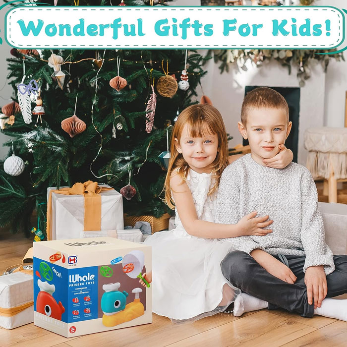 Outdoor Games For Children From 3 4 5 6 7 8 9 10 Years, Whale Flying Saucer Flying Disc Outdoor Toy, Flying Disc Launcher Garden Toy, Gifts