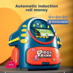 Piggy Bank Aerospace Schoolbag Money Box Toys for Kids Creative Electronic Coin Boxes Cash Safe Saving Birthday Party Child Gift