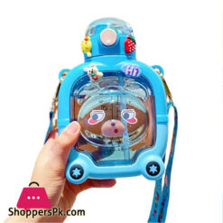 Plastic Children'S Sports Cup With Rope Handle Large Capacity Outdoor Kettle Student Leak-Proof Universal Bottle Cup With Straw