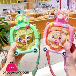 Plastic Children'S Sports Cup With Rope Handle Large Capacity Outdoor Kettle Student Leak-Proof Universal Bottle Cup With Straw