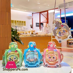 Plastic Children'S Sports Cup With Rope Handle Large Capacity Outdoor Kettle Student Leak-Proof Universal Bottle Cup With Straw