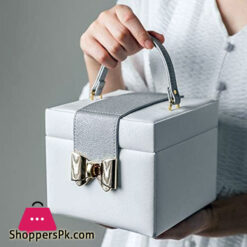 PU leather three-layer double drawer jewelry gift jewelry storage box pendant necklace bracelet ring jewelry box