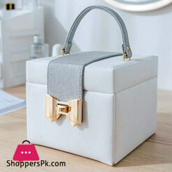 Pu Leather Three-Layer Double Drawer Jewelry Gift Jewelry Storage Box Pendant Necklace Bracelet Ring Jewelry Box