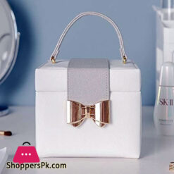 Pu Leather Three-Layer Double Drawer Jewelry Gift Jewelry Storage Box Pendant Necklace Bracelet Ring Jewelry Box