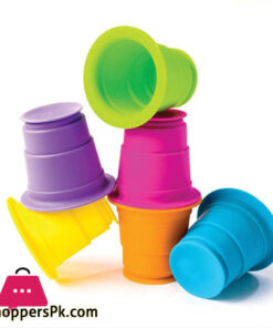 Silicone Soft Brain Toys Suction Kupz Stacking Cups for Infant