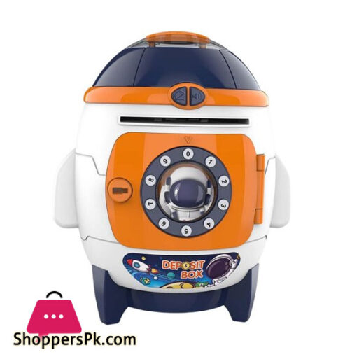 Space Rocket Electronic Piggy Bank Toy