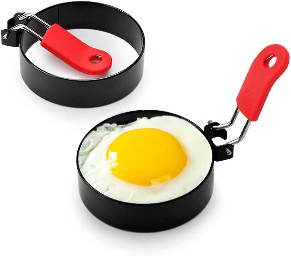 Stainless Steel Fried Egg Mold With Silicone Handle 1-Pcs