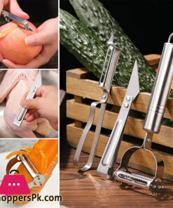 Three Piece Set Multi-Function Stainless Steel Potato Cucumber Carrot Grater Julienne Vegetables Fruit Peeler Two-In-One Slicer
