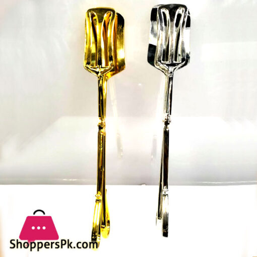 Vintage Serving Tongs Gold Silver Plated Scissor Style Serving Tong 1-Pcs