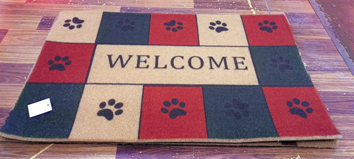 Welcome Mat Imitation Coconut Carpet Entrance Door Mats 50 X 80 Cm