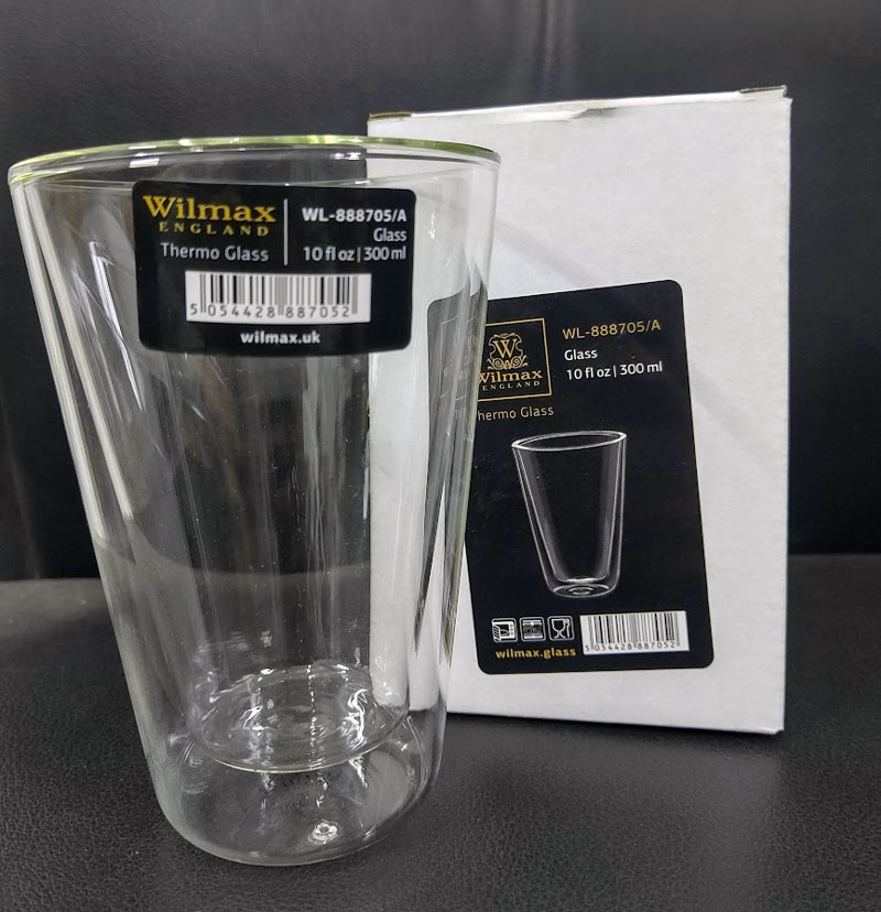 Wilmax Thermo Glass Double Wall Glass One-Piece 300Ml