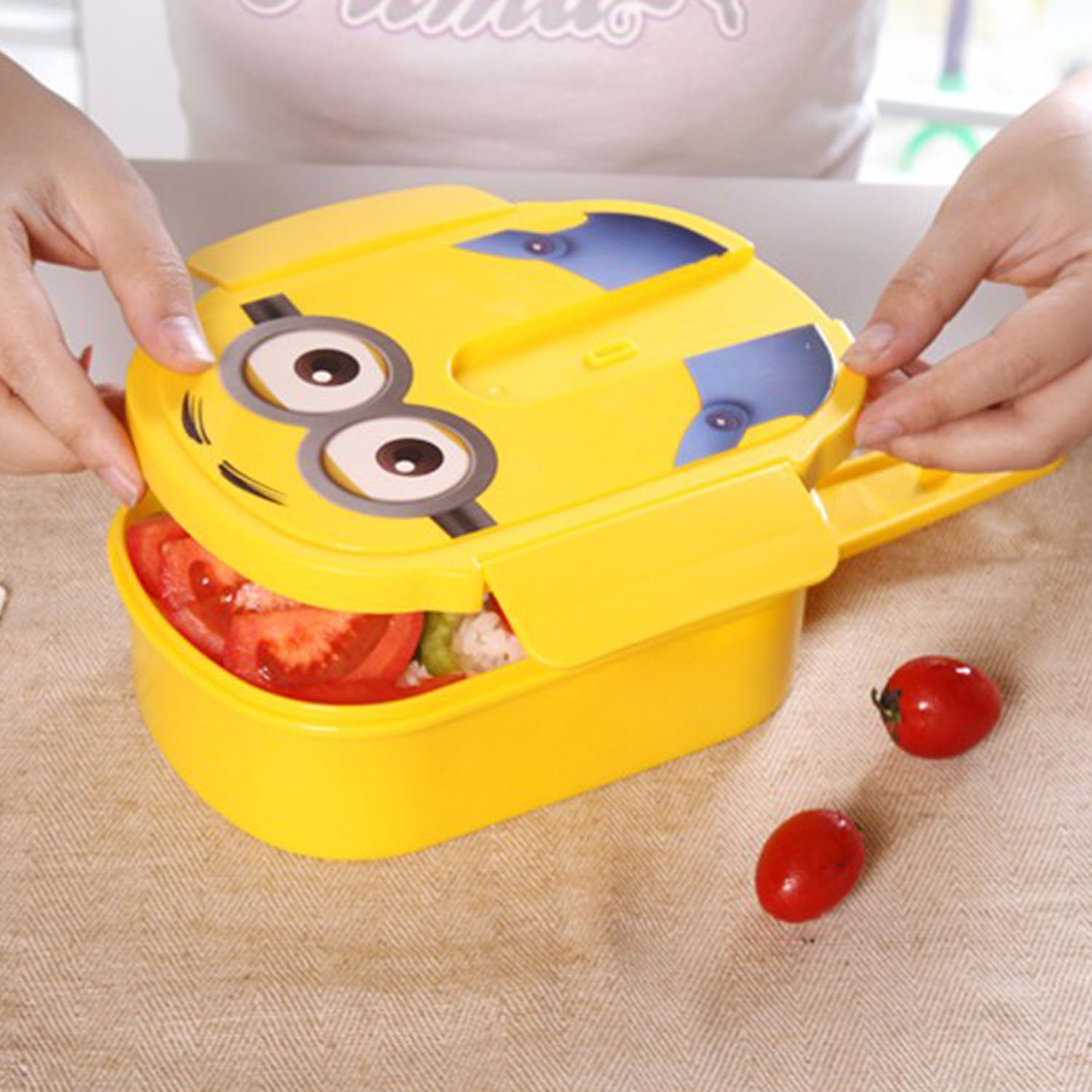 Yellow Minion-Like Lunch Box