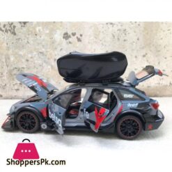124 Audi Rs6 Sports Diecast Model Car Lights Sounds