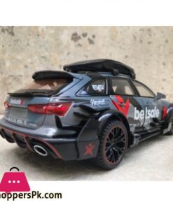 124 Audi Rs6 Sports Diecast Model Car Lights Sounds