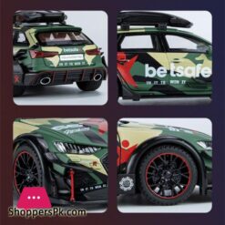 124 Audi Rs6 Sports Diecast Model Car Lights Sounds