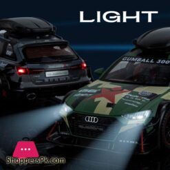 124 Audi Rs6 Sports Diecast Model Car Lights Sounds