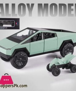 124 Scale Cybertruck Model Toy Pull Back Pick Up Truck with Sound and Light