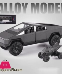 124 Scale Cybertruck Model Toy Pull Back Pick Up Truck With Sound And Light