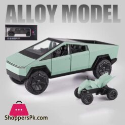 124 Scale Cybertruck Model Toy Pull Back Pick Up Truck With Sound And Light