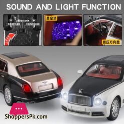 124 Scale Entley Mulsanne Alloy Diecast Model Light Sounds