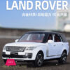 1:32 Land Rover Range Rover Suv Off-Road Vehicle Diecast Metal Alloy Model Car Pull Back Sound Light Car Kids Gift Collection