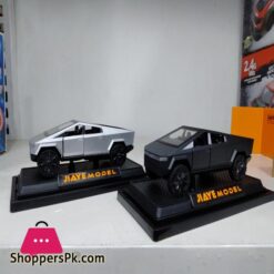 136 Tesla Cybertruck Alloy Car Model Diecasts Vehicles Pickup Car Sound Light