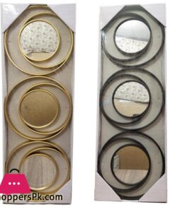 3 Piece Ringo Style Wall Mirror Set For Wall Decorations Home Decoration