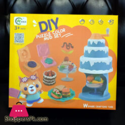 3D Clay Tool Modeling Play Dough Cake Machine Kit Pretend Play Color Mud Toy Set For Kids Play