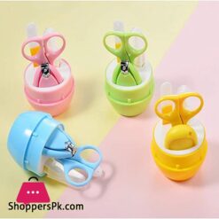 4 In 1 Baby Nail Clipper Baby Grooming Kit Baby Manicure Set With Nail Scissors Nail Clipper Nail File And Nose Tweezer For Newborn Toddler Toes Fingernails Care Trim Polish Kit Set For Baby
