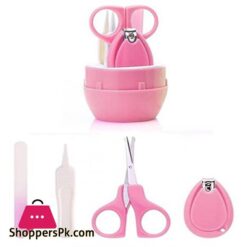 4 In 1 Baby Nail Clipper Baby Grooming Kit Baby Manicure Set With Nail Scissors Nail Clipper Nail File And Nose Tweezer For Newborn Toddler Toes Fingernails Care Trim Polish Kit Set For Baby