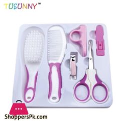 6Pcs Newborn Baby Healthcare Kits Set Babies Nail Hair Manicure Brush Kids Grooming Kit Accesorries